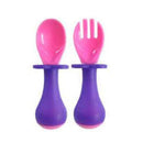 Cuchara, tenedor con sonaja incluida