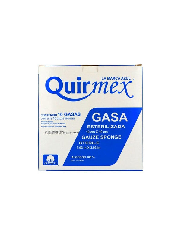 Gasa esteril 10x10cm con 10 piezas