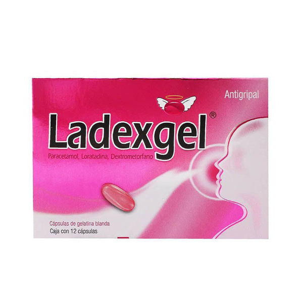 PARACETAMOL-LORATADINA-DEXTROMETORFANO 300MG/2MG/10MG CAPS C/12 (LADEXGEL)