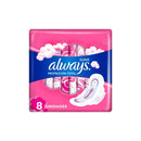 Toallas femeninas always proteccion total suave con alas con 8 piezas