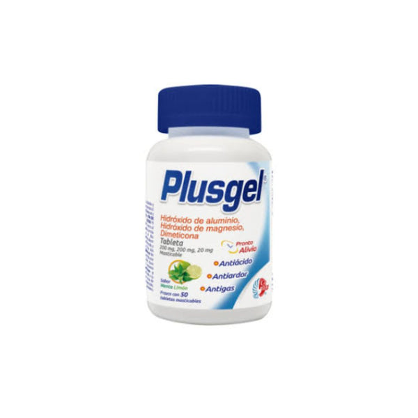 Aluminio-magnesio-dimetona 200mg/200mg/20mg tabletas con50 (us gel)