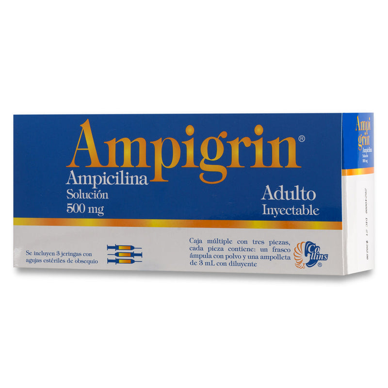 Guayacol-lidocaina 500mg/4 mg/500 mg/100mg/30mg ampolletas con 3 (ampolletasigrin )