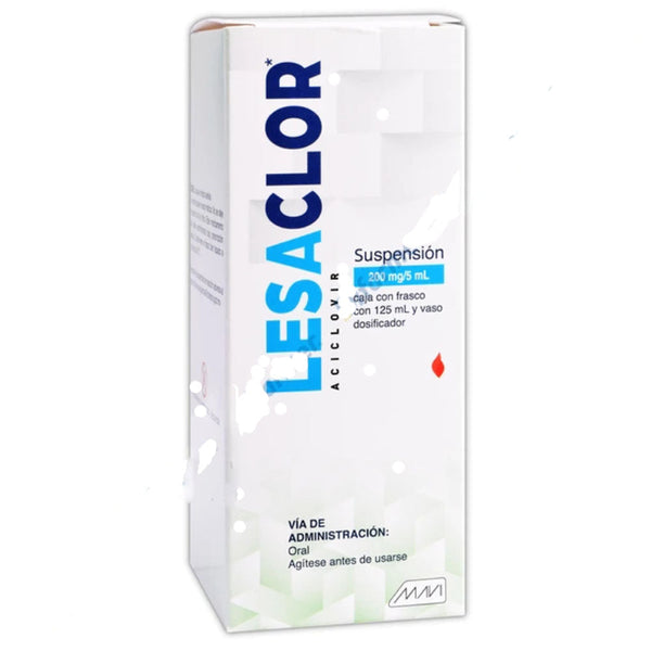 Aciclovir 250 mg suspension 125ml (lesaclor)