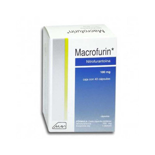 NITROFURANTONIA 100 MG CAPS C/40 (MACROFURIN) *A