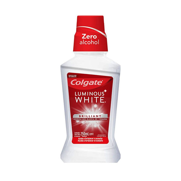 Enj bucal colgate luminous white 250 ml