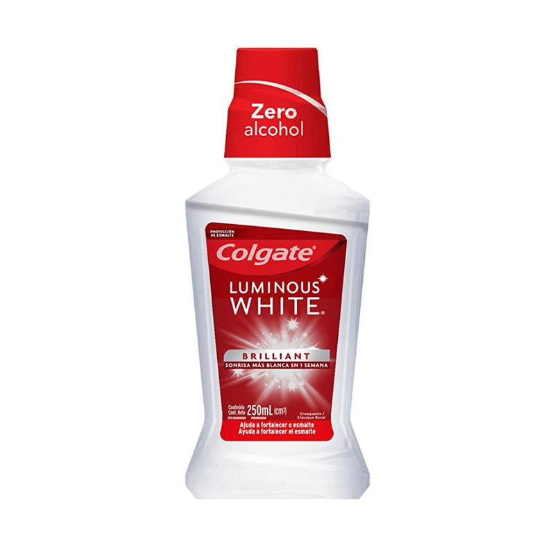 Enj bucal colgate luminous white 250 ml
