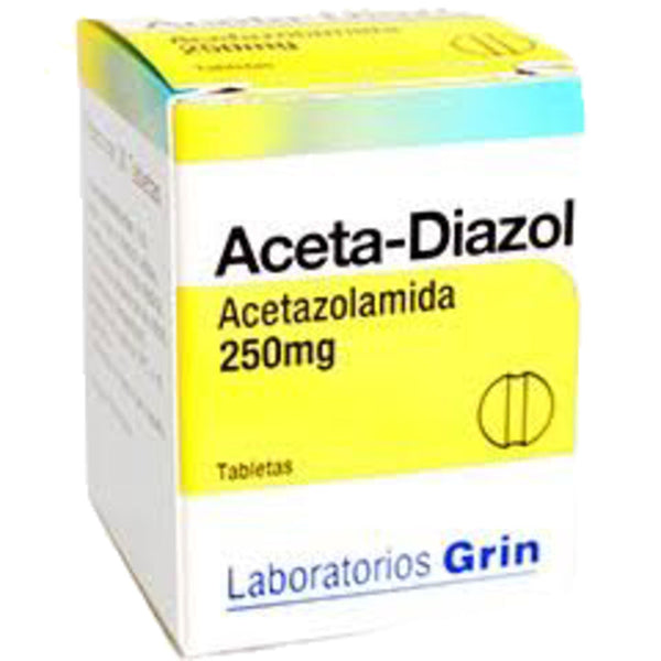 Aceta diazol frasco 30 tabletas 250 m